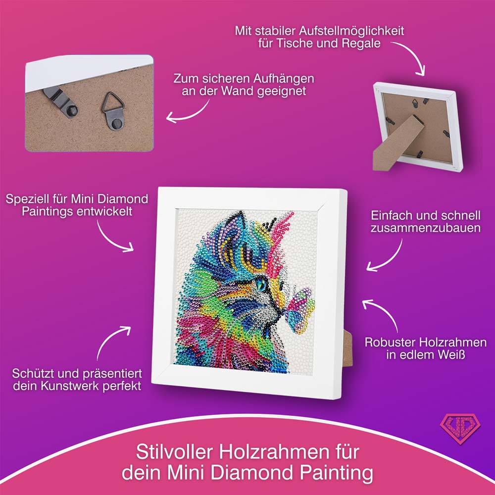 5D Diamond Painting Regenbogenblick der Stille mit Strasssteine, Unique-Diamond