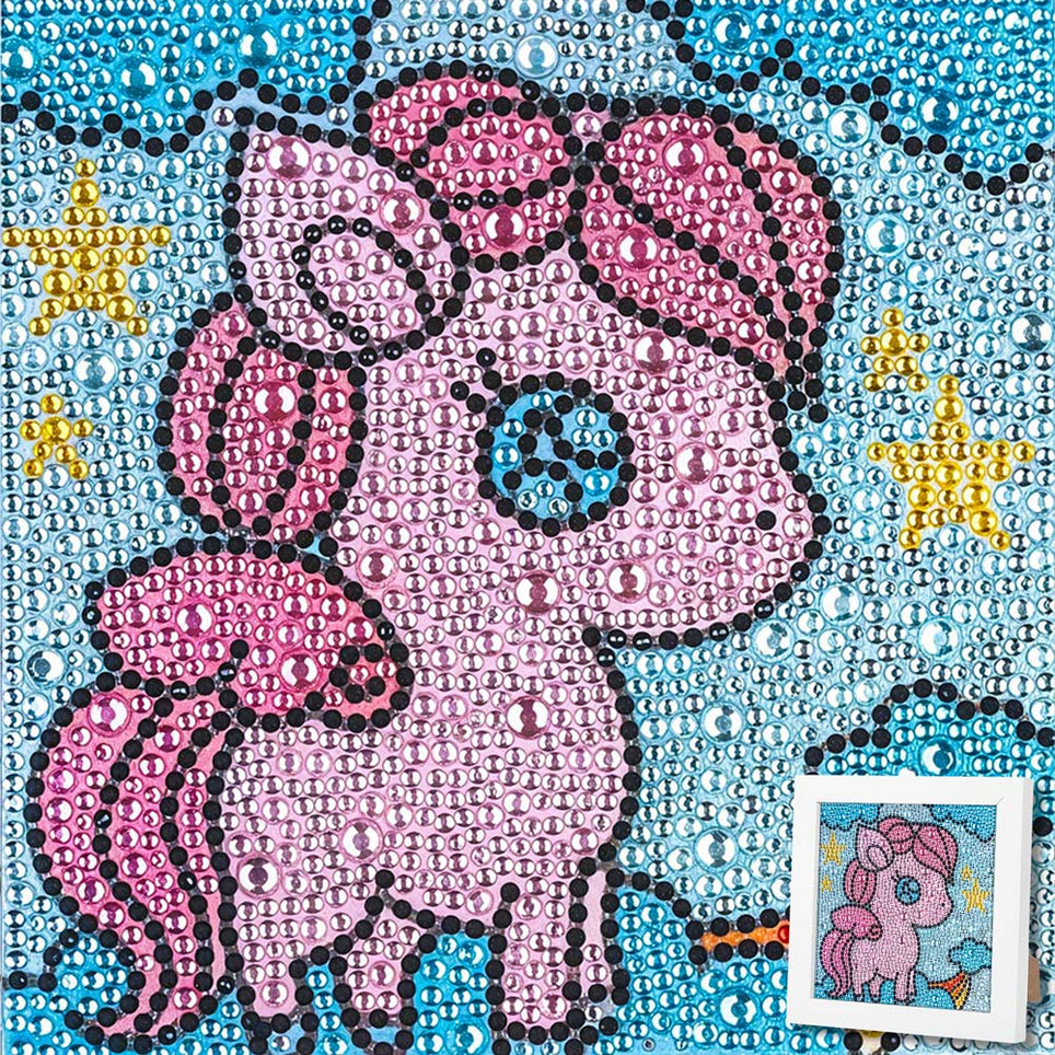 5D Diamond Painting Sternenschweif-Einhorn mit Strasssteinchen, Unique-Diamond