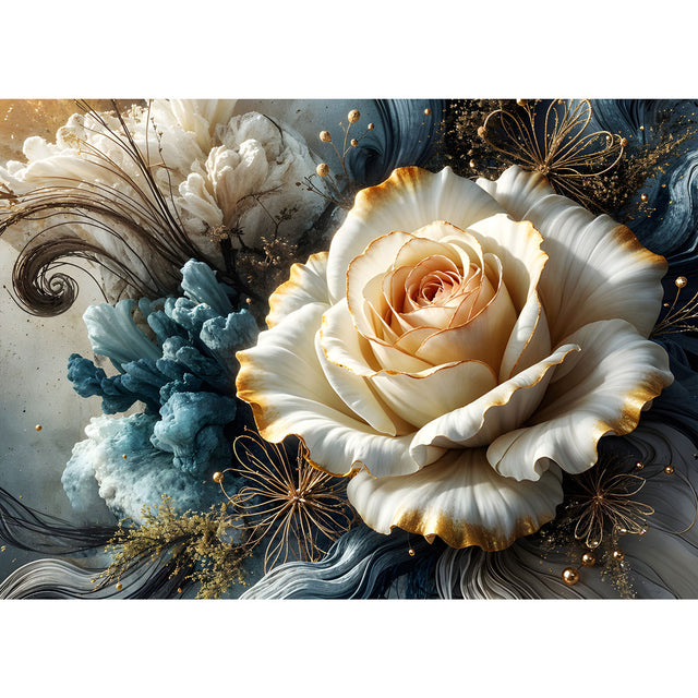 5D Diamond Painting – Goldene Stille, Unique-Diamond