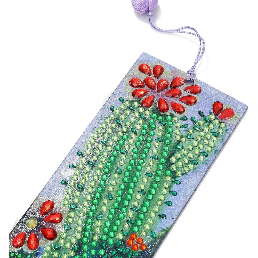 Diamond Painting Lesezeichen Kaktus, Unique-Diamond
