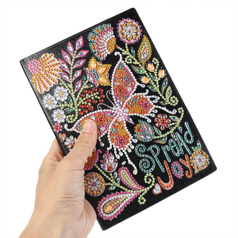 Diamond Painting Notizbuch Spread Joy, Unique-Diamond