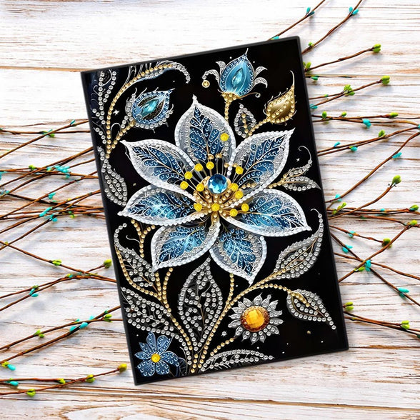 Diamond Painting Notizbuch – Azura Bloom, Unique-Diamond