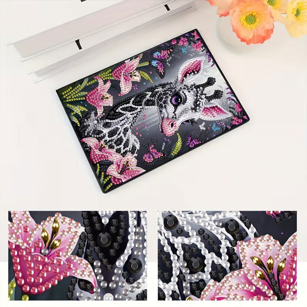 Diamond Painting Notizbuch – Giraffenzauber