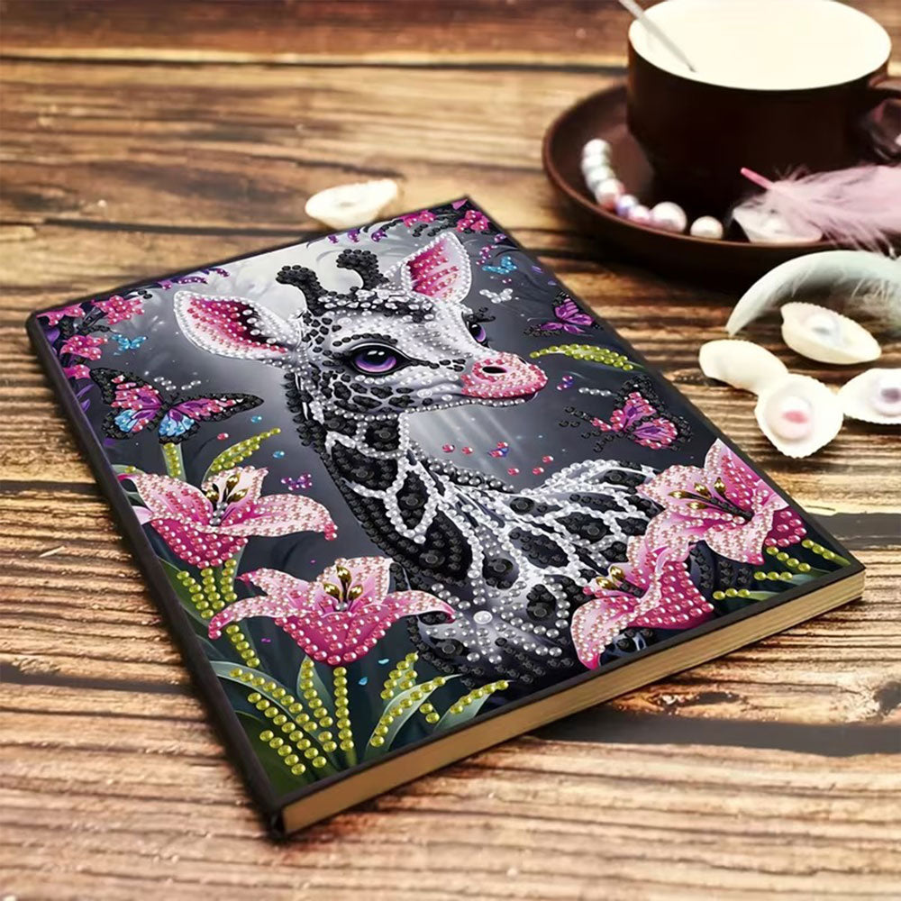 Diamond Painting Notizbuch – Giraffenzauber