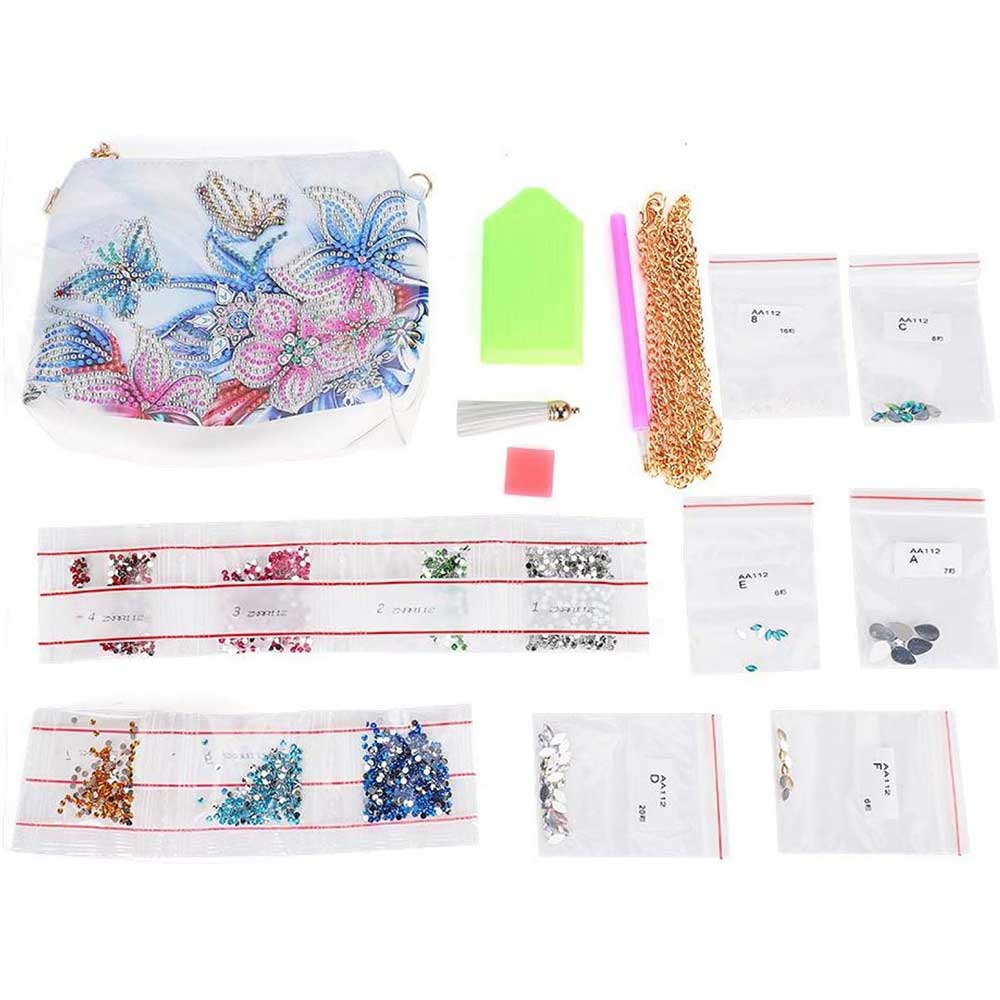Diamond Painting Tasche Blumen, Unique-Diamond