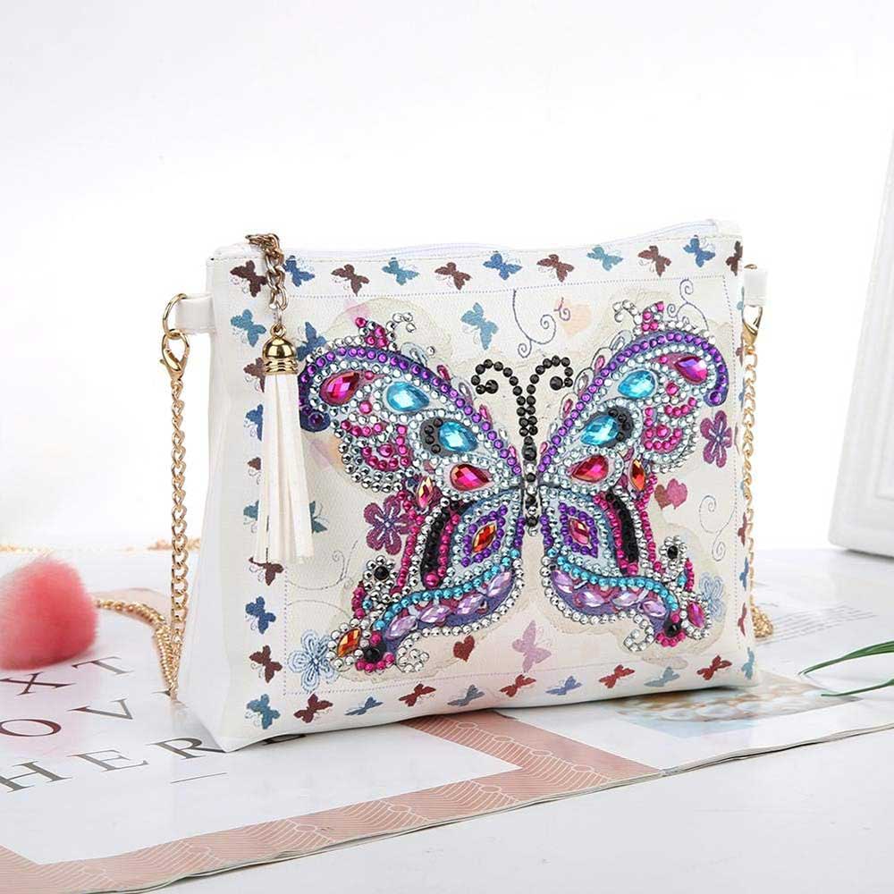 Diamond Painting Tasche Schmetterling, Unique-Diamond