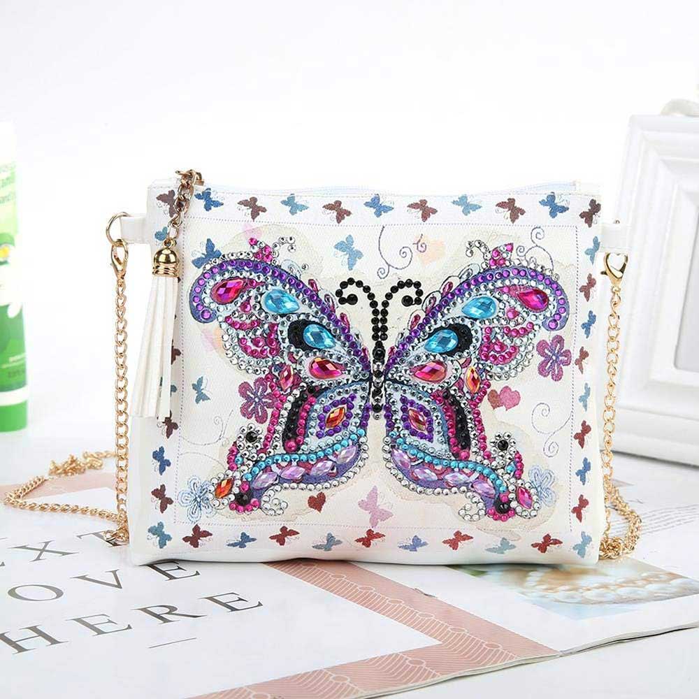 Diamond Painting Tasche Schmetterling, Unique-Diamond