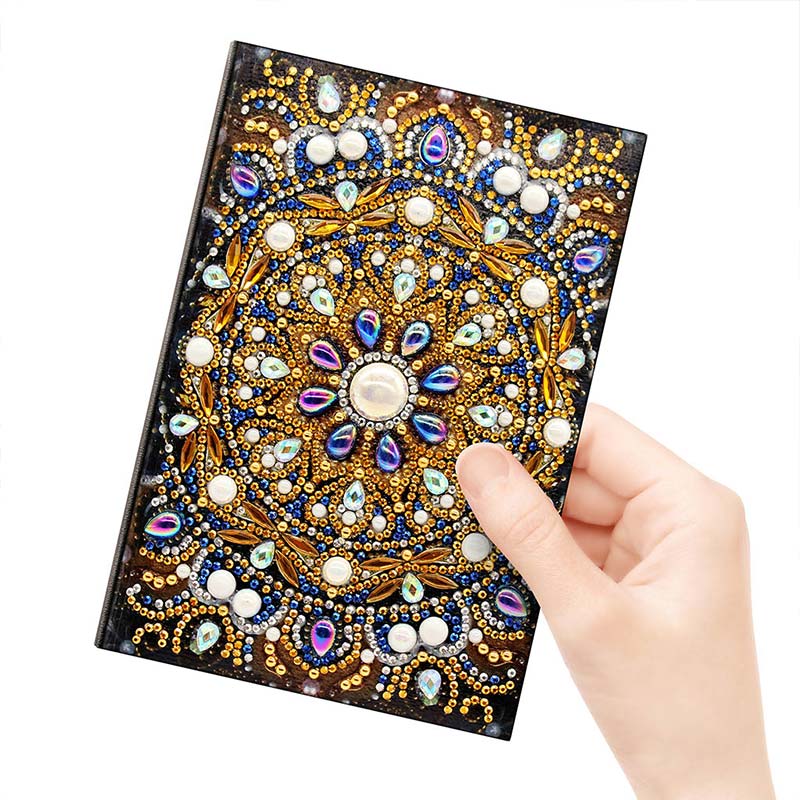 Diamond Painting Notizbuch Mandala, Unique-Diamond
