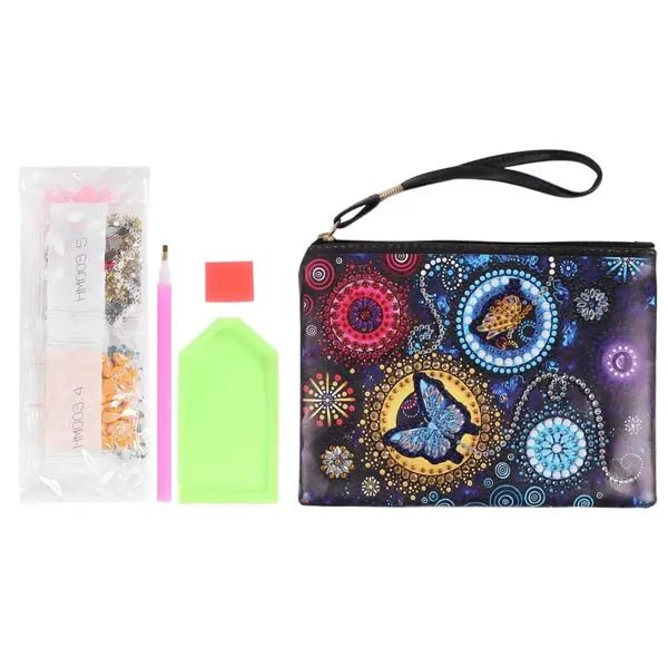 Diamond Painting Handgelenktasche Schmetterling - Unique-Diamond