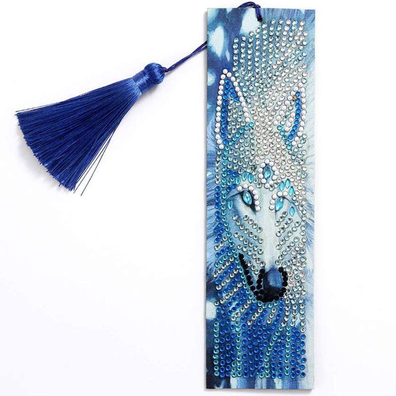 Diamond Painting Lesezeichen Wolf - Unique-Diamond