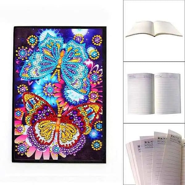 Diamond Painting Notizbuch Schmetterlinge - Unique-Diamond