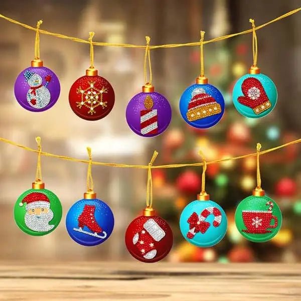 Weihnachtsbaum Anhänger 10st Set - Unique-Diamond