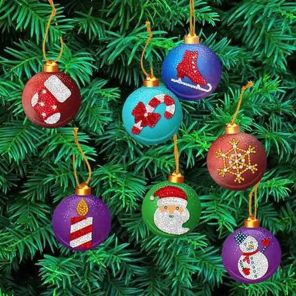 Weihnachtsbaum Anhänger 10st Set - Unique-Diamond