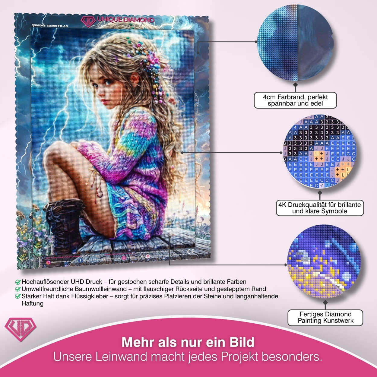 5D Diamond Painting – Sakura Sanctuary Unique-Diamond