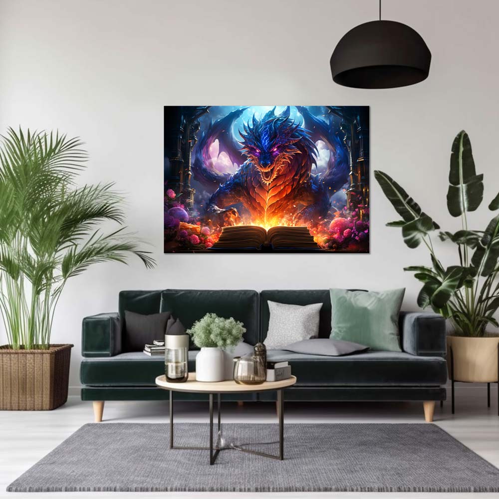 5D Diamond Painting AB Steine Drache, Unique-Diamond