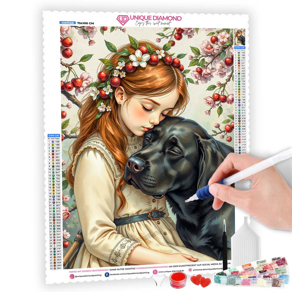 5D Diamond Painting AB Effekt – Treue Verbundenheit, Unique-Diamond
