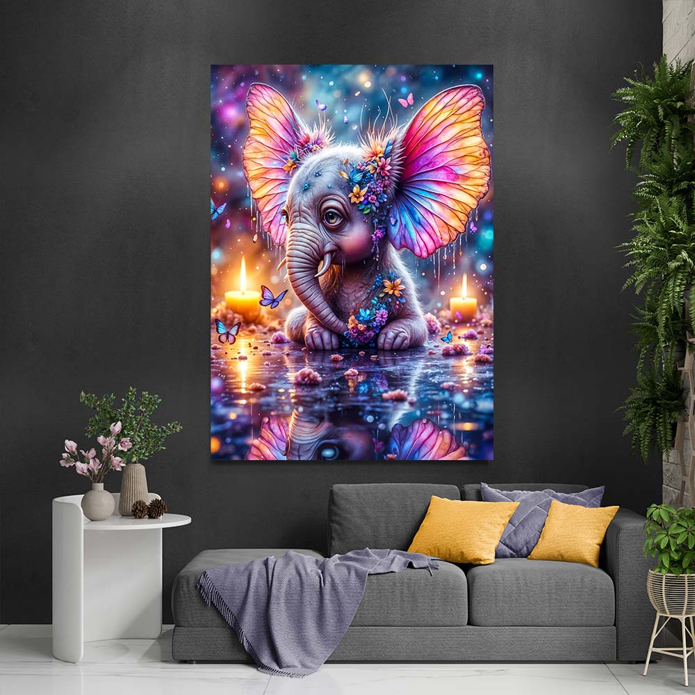 5D Diamond Painting AB Effekt – Zauberohren mit 100 Farben, Unique-Diamond