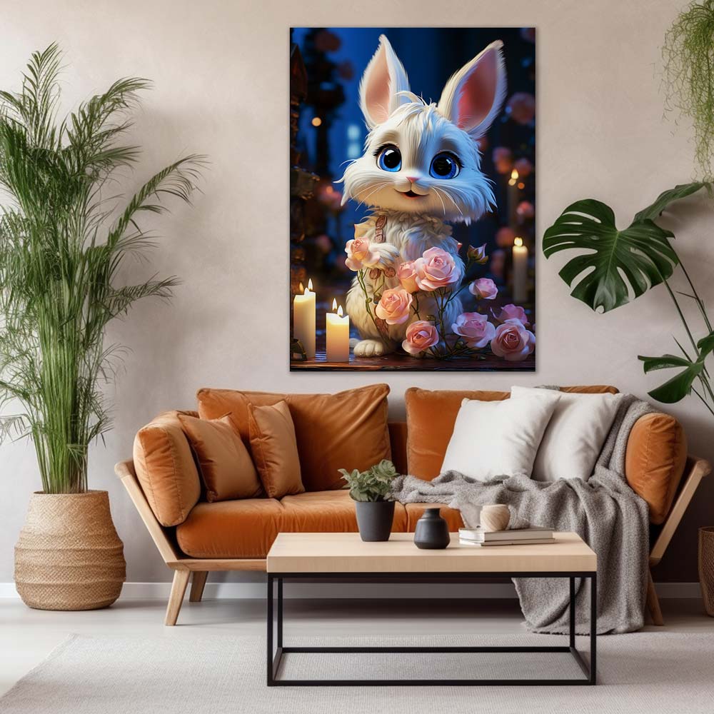 5D Diamond Painting AB Steine Little Sweet Bunny, Unique-Diamond