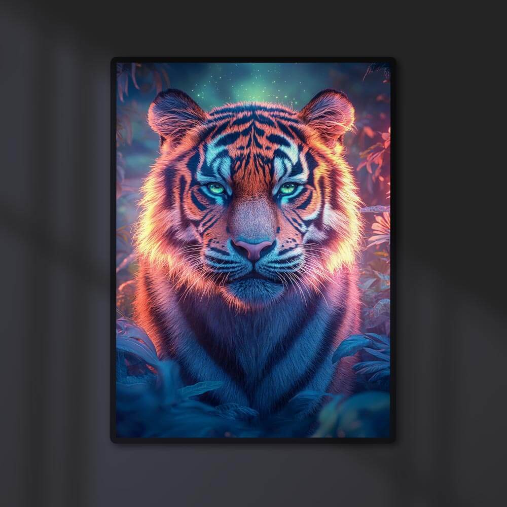 5D Diamond Painting AB Steine - Majestätischer Tiger, Unique-Diamond