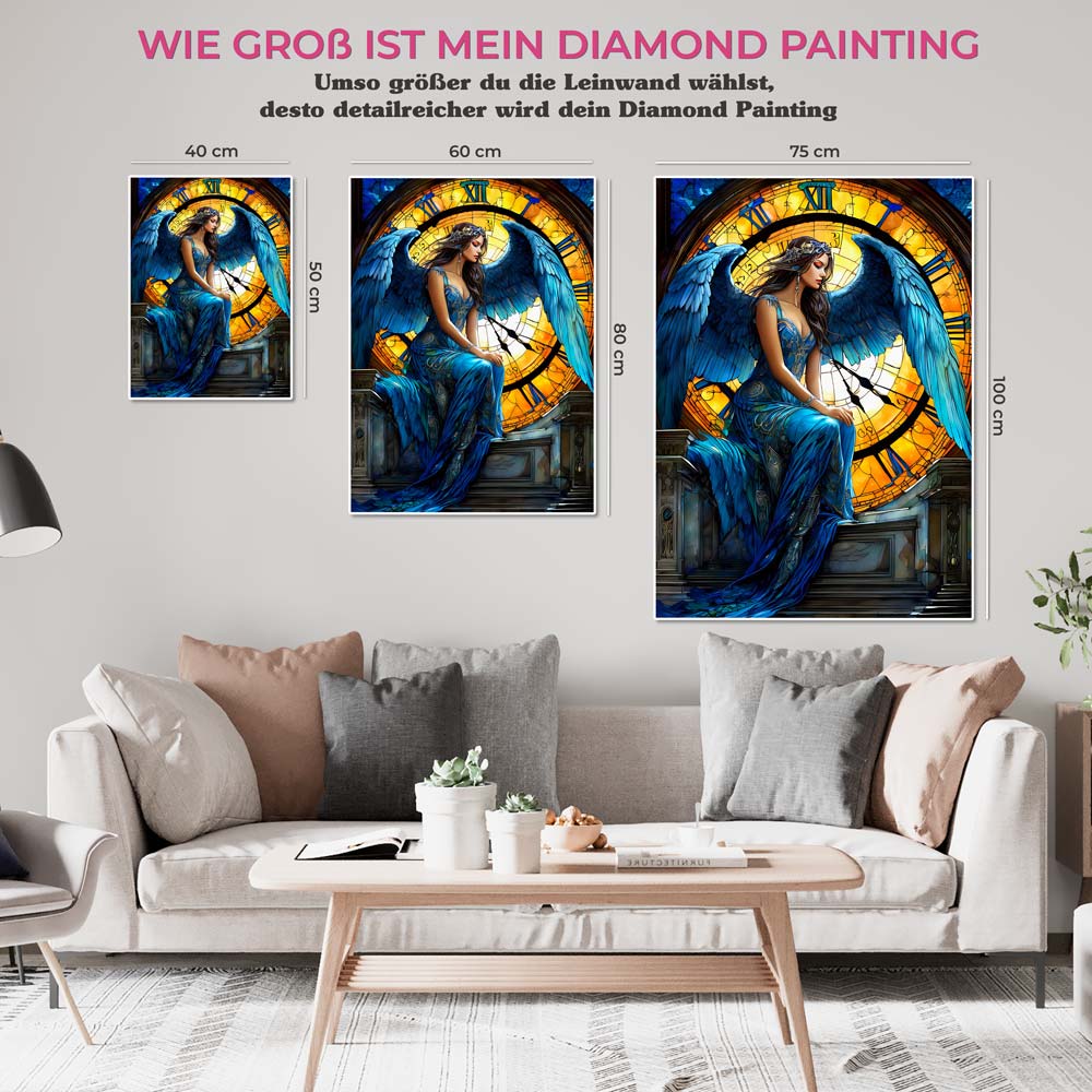5D Diamond Painting AB Steine Angel Of Time, Unique-Diamond
