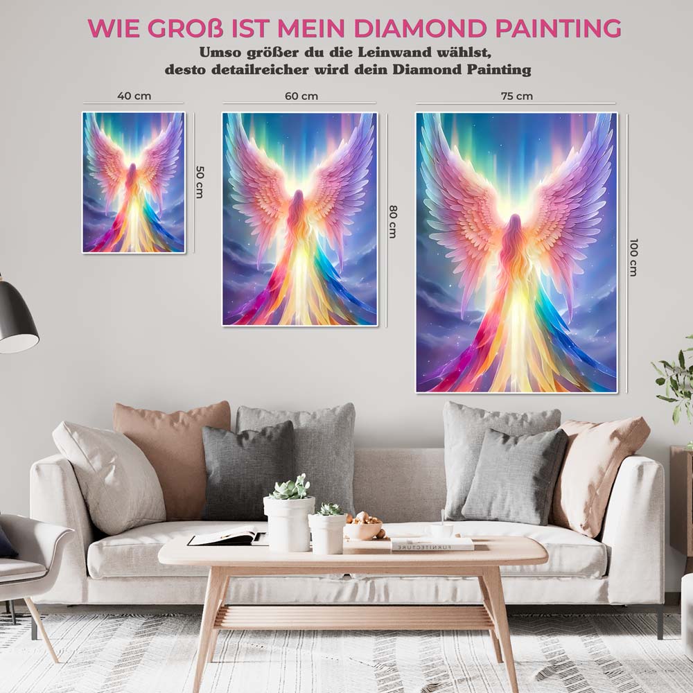 5D Diamond Painting AB Steine Angel, Unique-Diamond