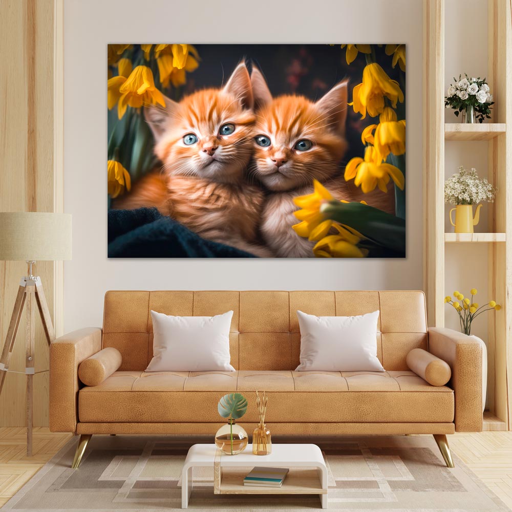5D Diamond Painting AB Steine Baby Katzen, Unique-Diamond