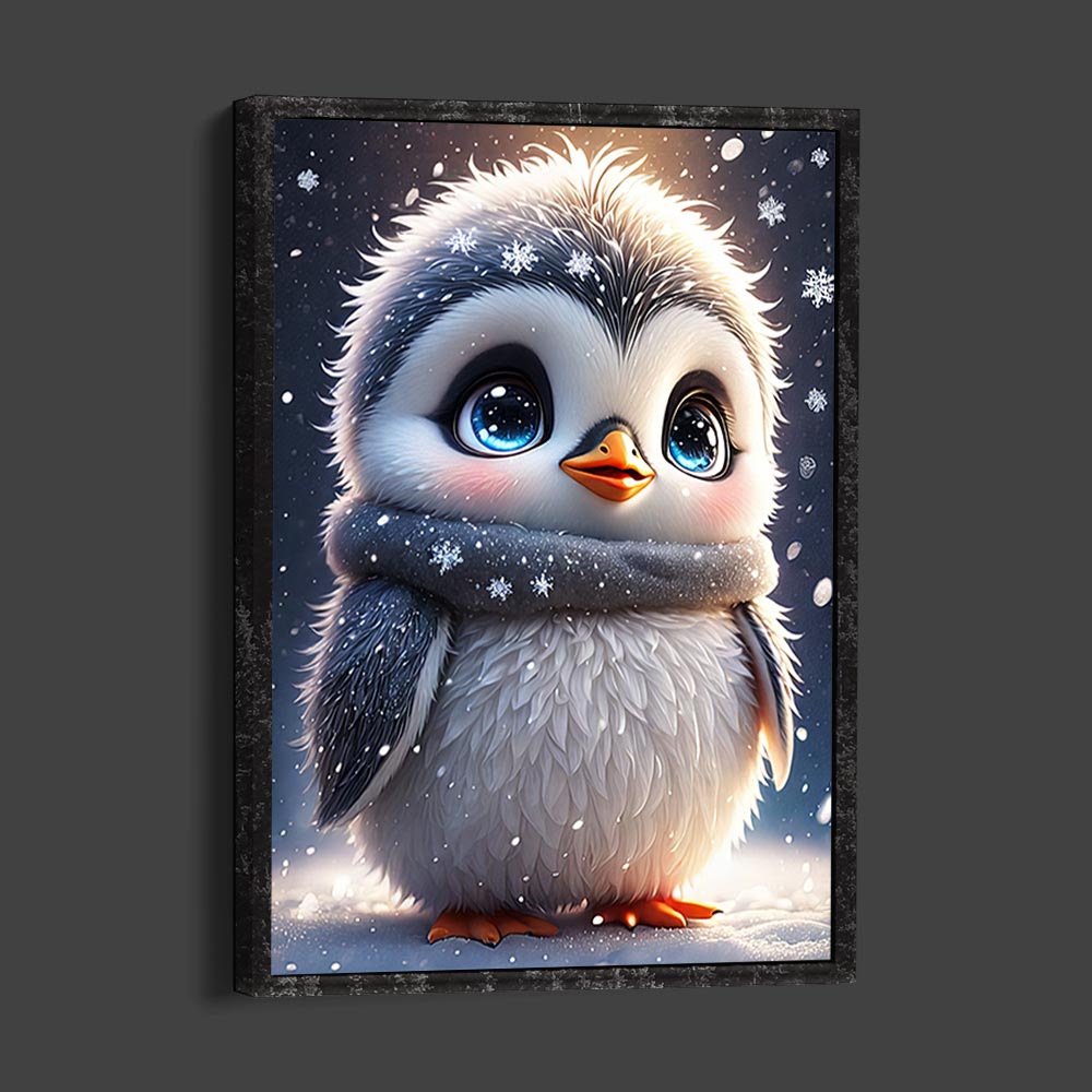 5D Diamond Painting AB Steine Baby Penguin, Unique-Diamond