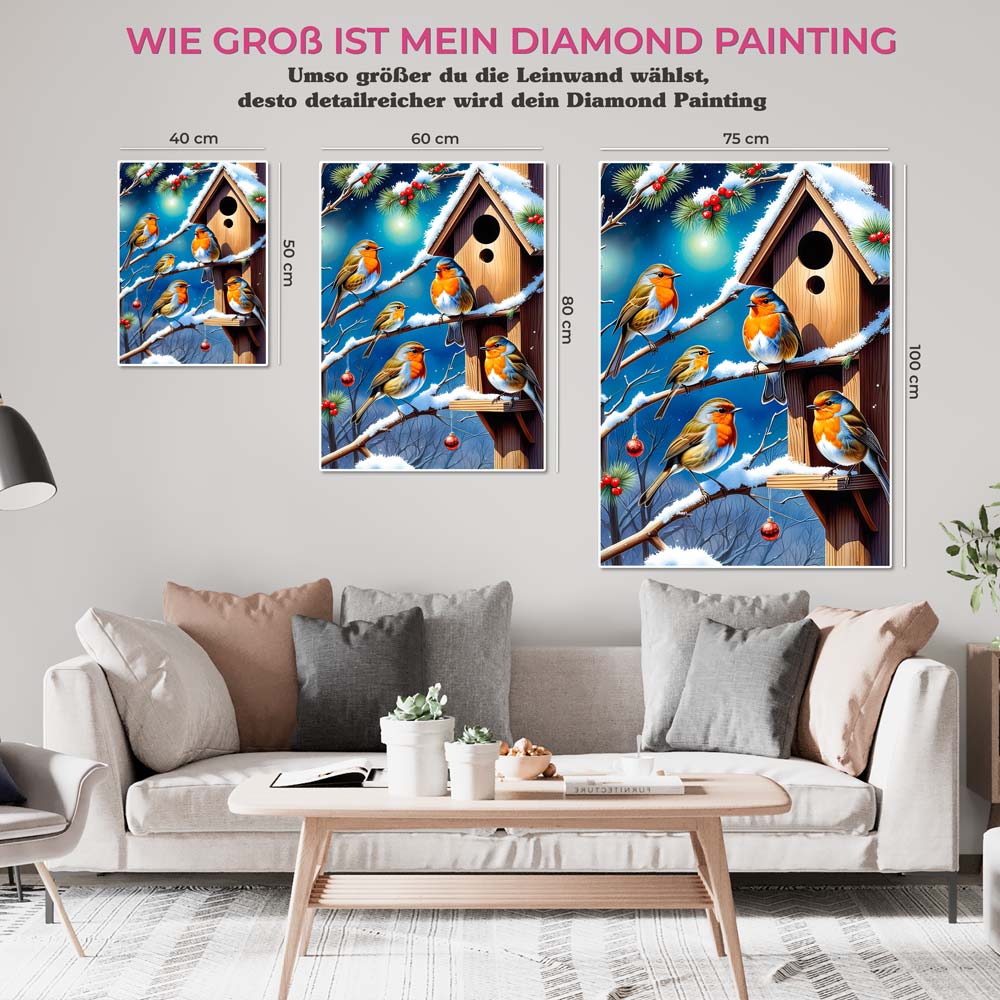5D Diamond Painting – Bird Family