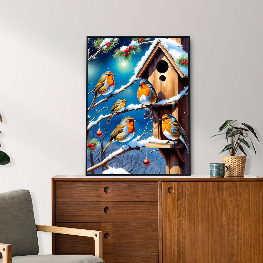 5D Diamond Painting – Bird Family