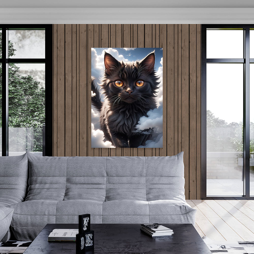 5D Diamond Painting AB Steine Black Cat, Unique-Diamond