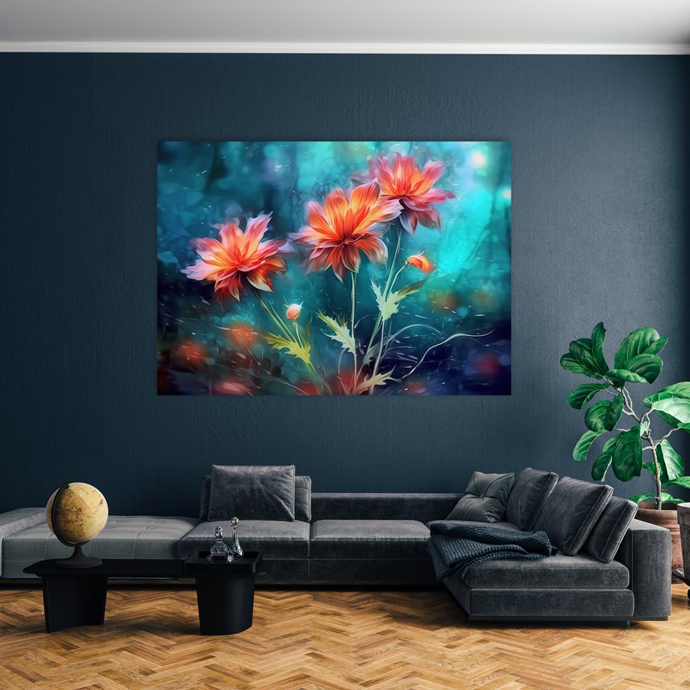 5D Diamond Painting AB Steine Blumen, Unique-Diamond