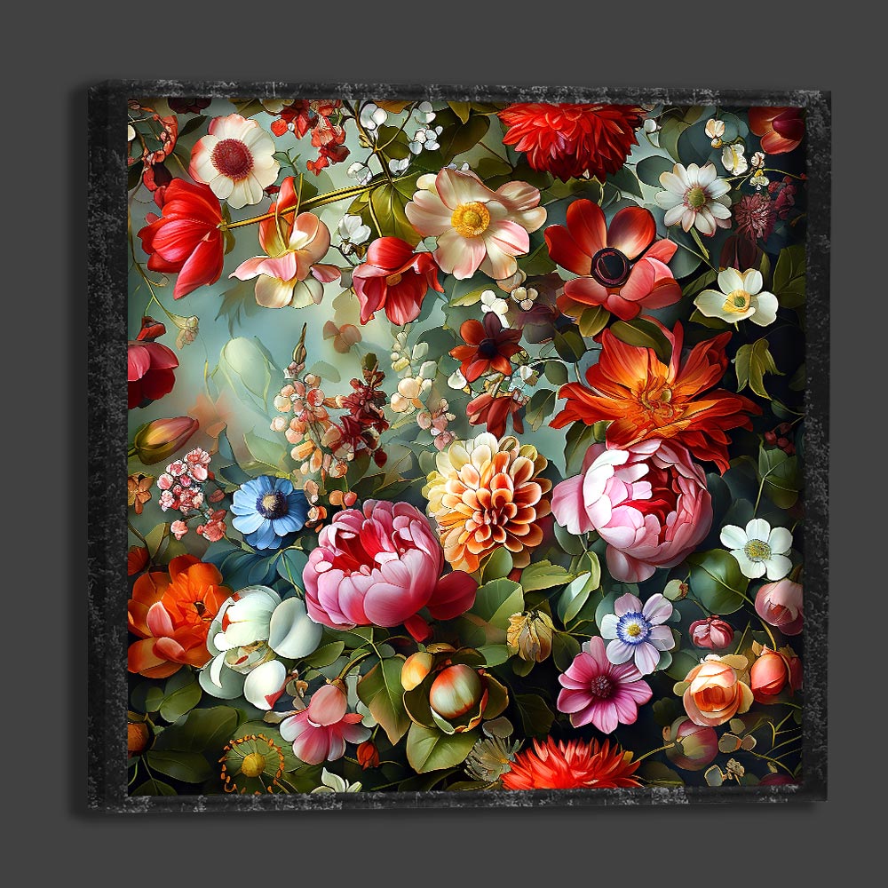 5D Diamond Painting AB Steine Blumenbad mit 100 Farben, Unique-Diamond-