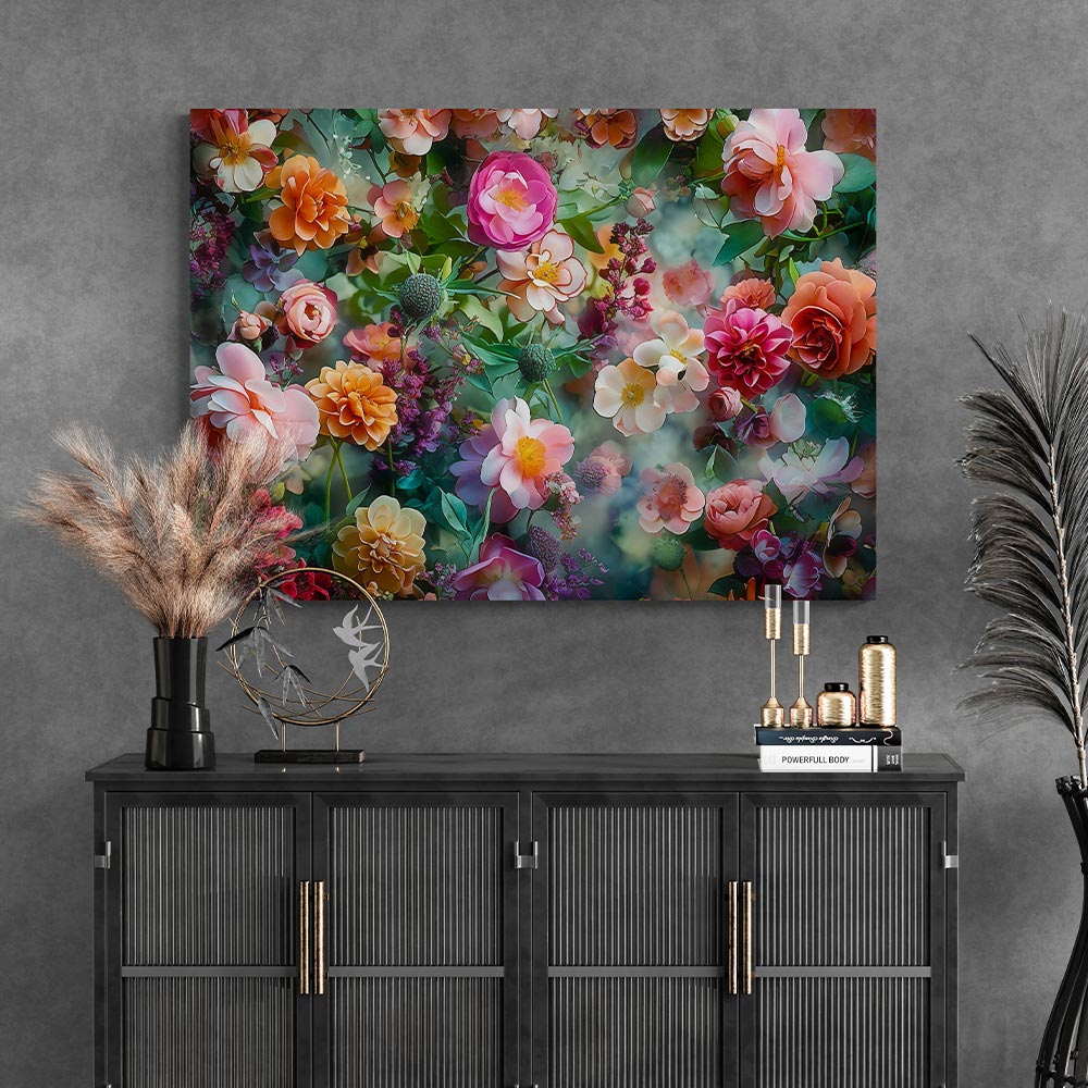 5D Diamond Painting AB Steine Blumenbad, Unique-Diamond