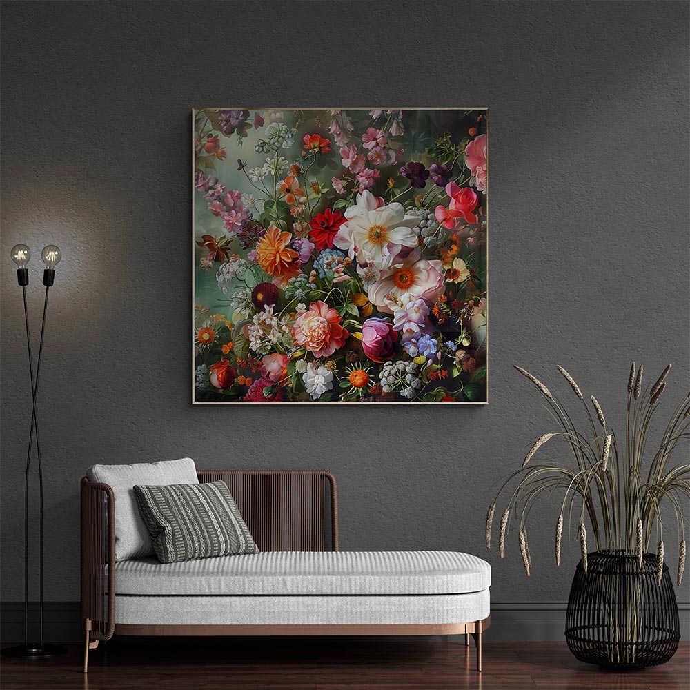 5D Diamond Painting AB Steine Blumenbad, Unique-Diamond