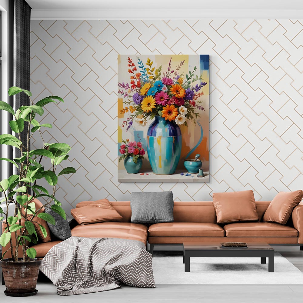5D Diamond Painting AB Steine Blumenstrauß mit 100 Farben, Unique-Diamond