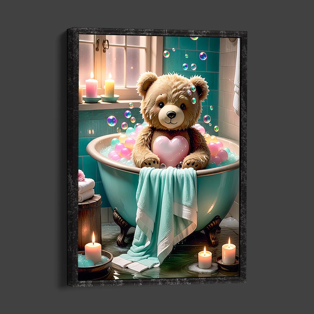 5D Diamond Painting AB Steine Bubble Bear, Unique-Diamond
