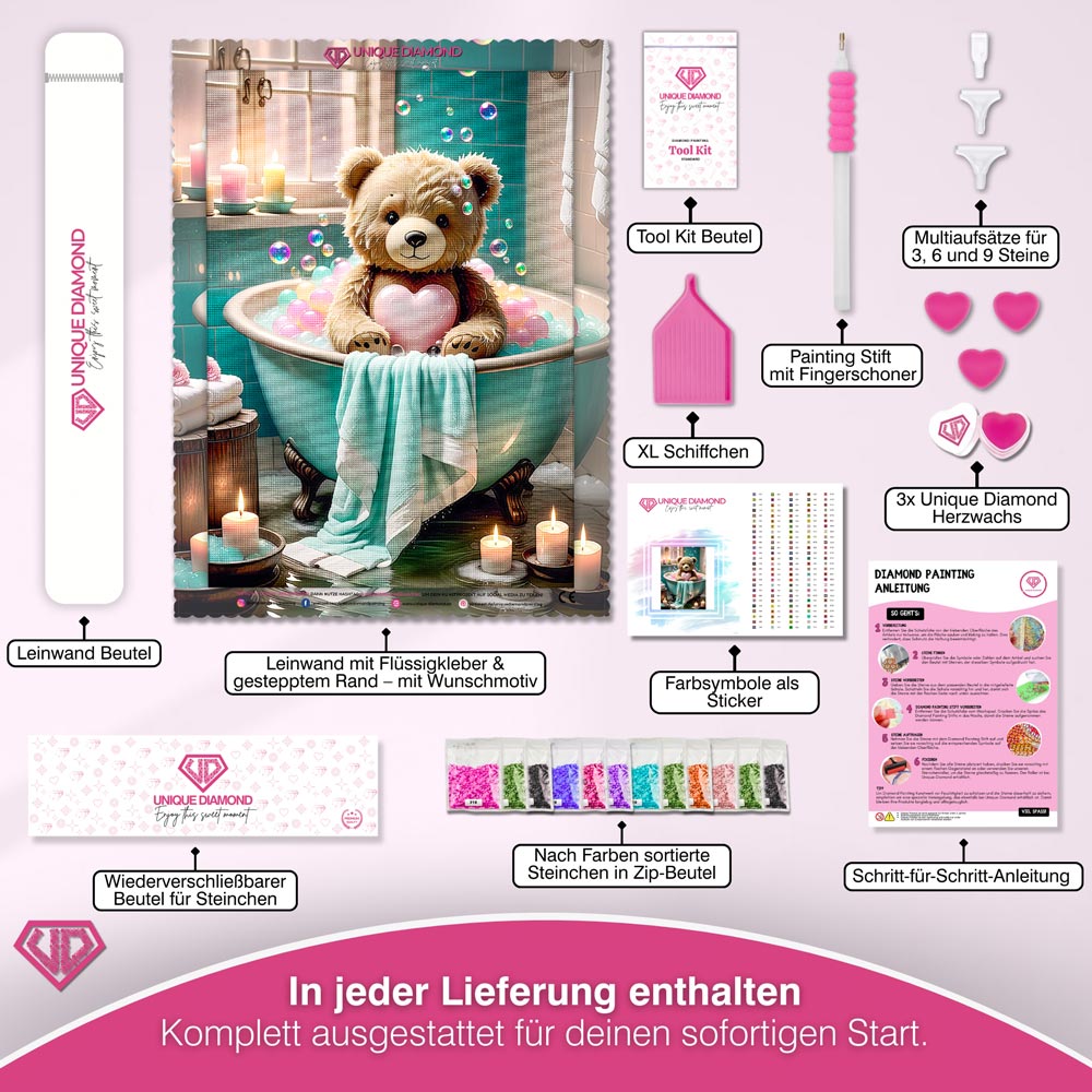 5D Diamond Painting – Bubble Bear Unique-Diamond