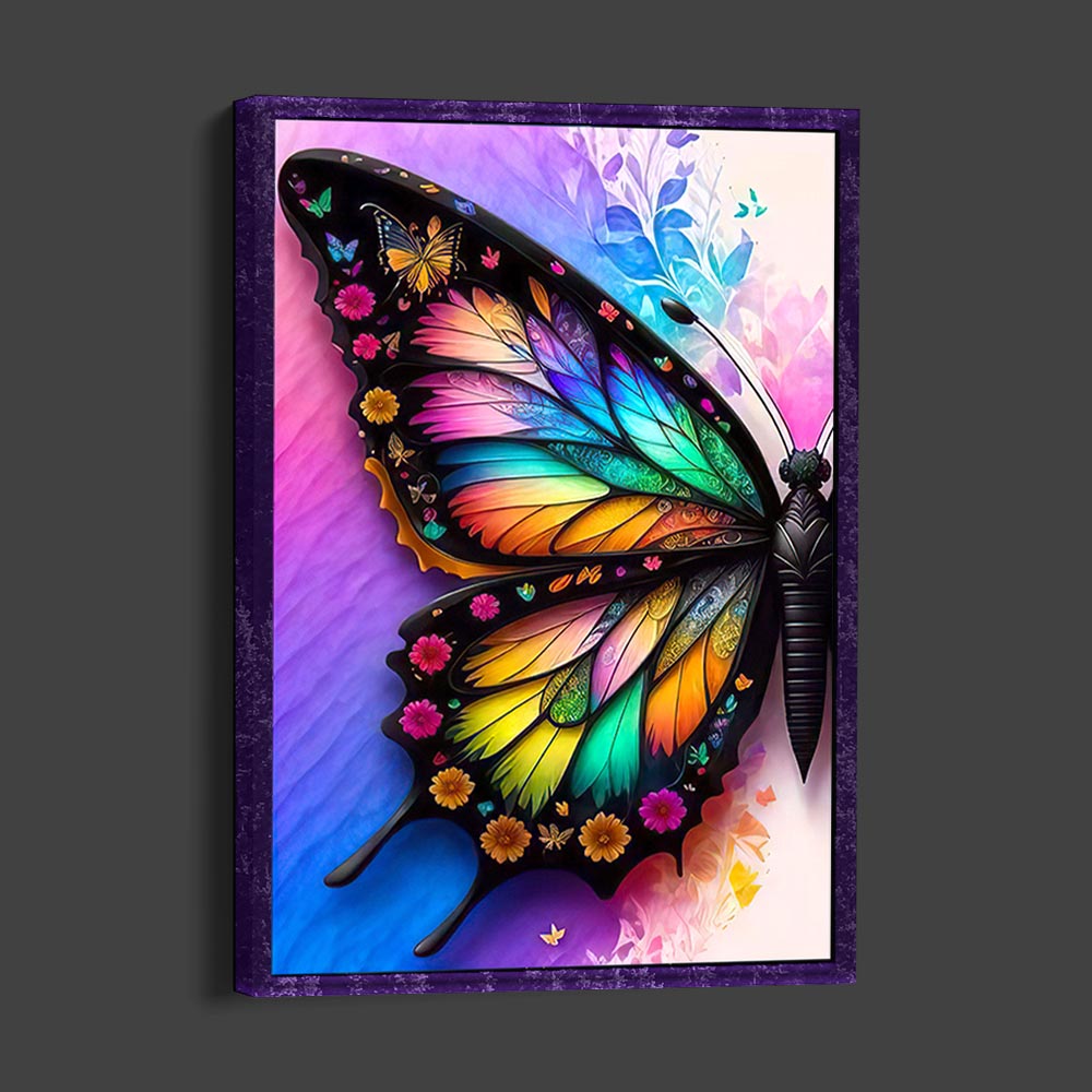 5D Diamond Painting AB Steine Butterfly, Unique-Diamond