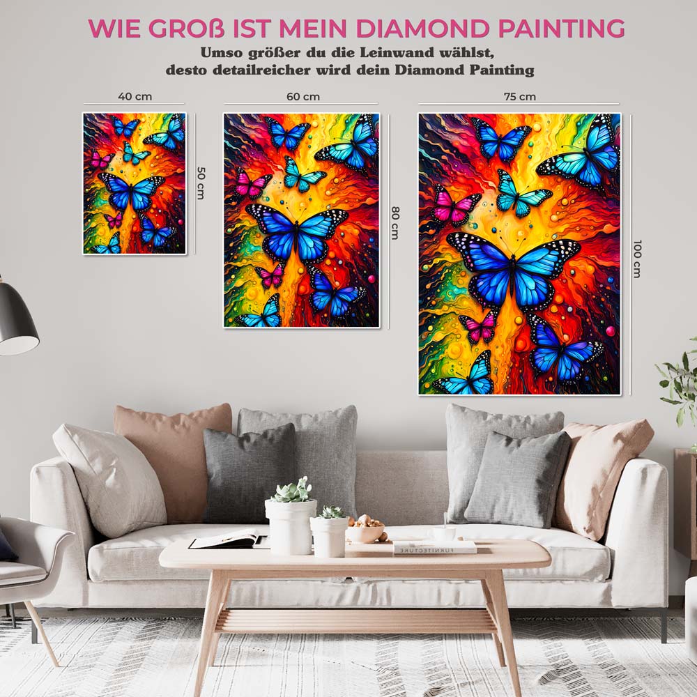 5D Diamond Painting AB Steine Butterfly, Unique-Diamond