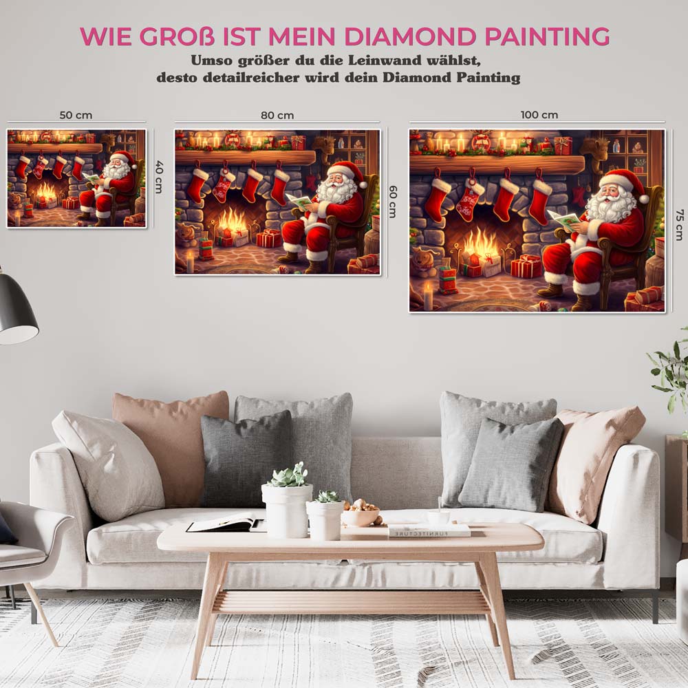 5D Diamond Painting AB Steine Christmas Time, Unique-Diamond