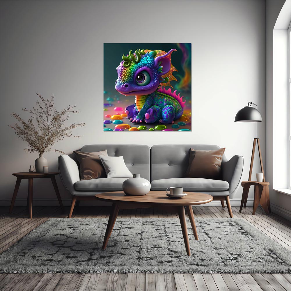 5D Diamond Painting – Colorful Dragon