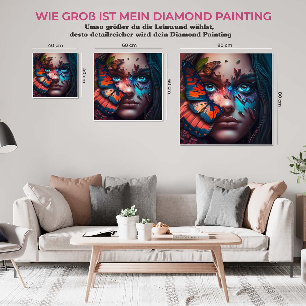 5D Diamond Painting AB Steine Destroyed, Unique-Diamond