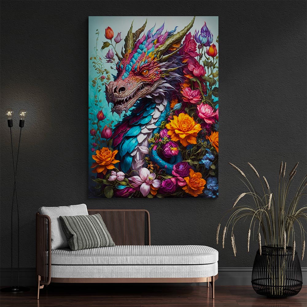 5D Diamond Painting AB Steine Dragon mit 100 Farben, Unique-Diamond