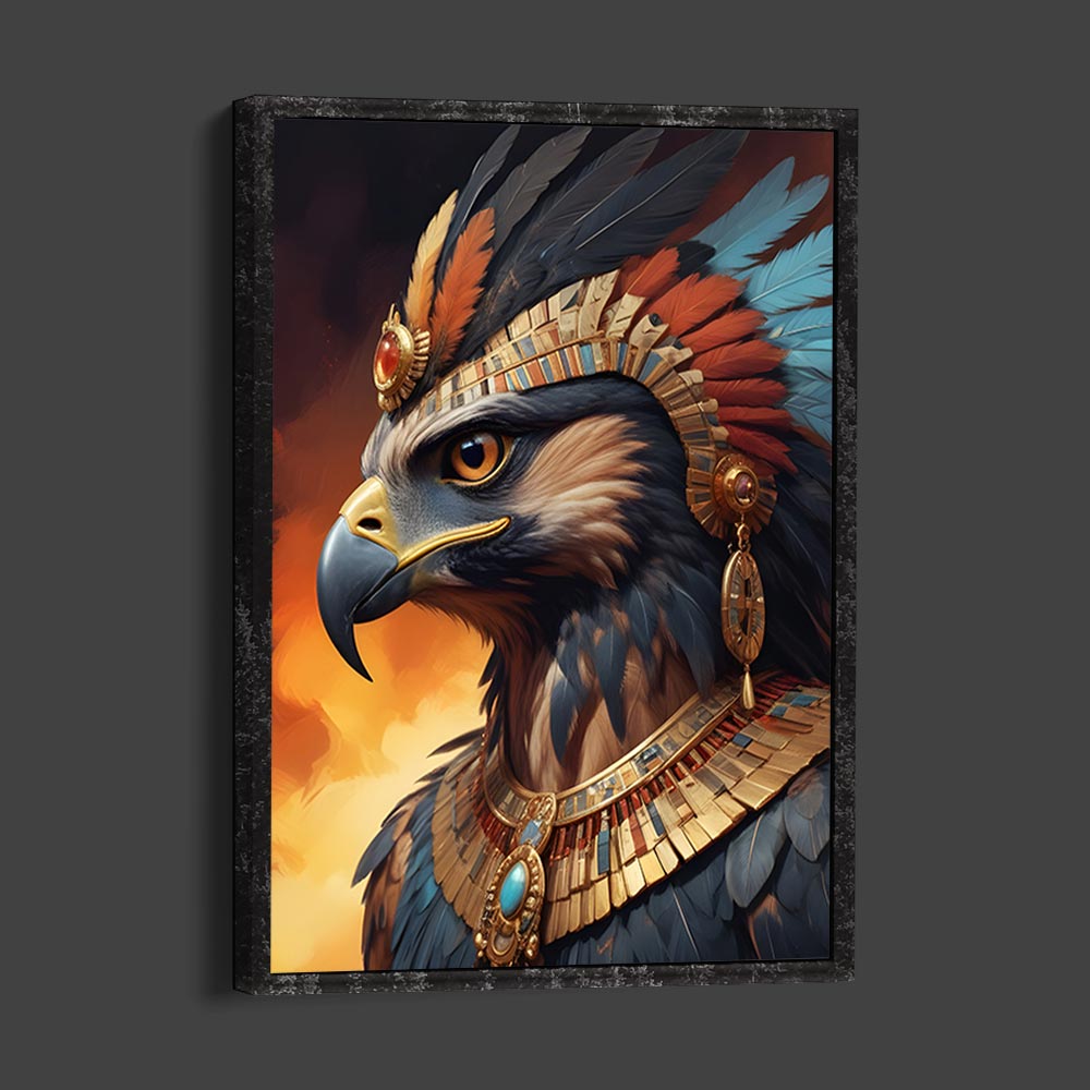 5D Diamond Painting AB Steine Falcon mit 100 Farben, Unique-Diamond