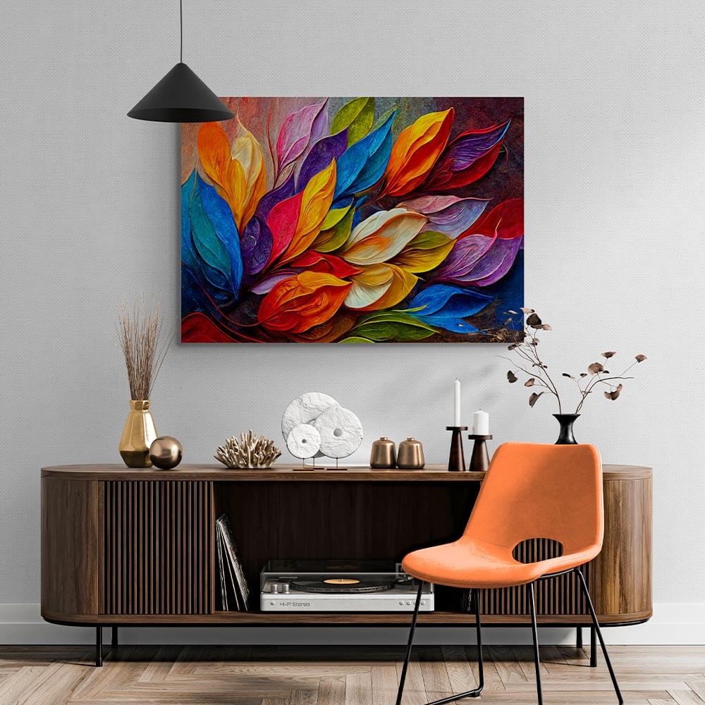 5D Diamond Painting AB Steine Farbige Blätter mit 100 Farben, Unique-Diamond