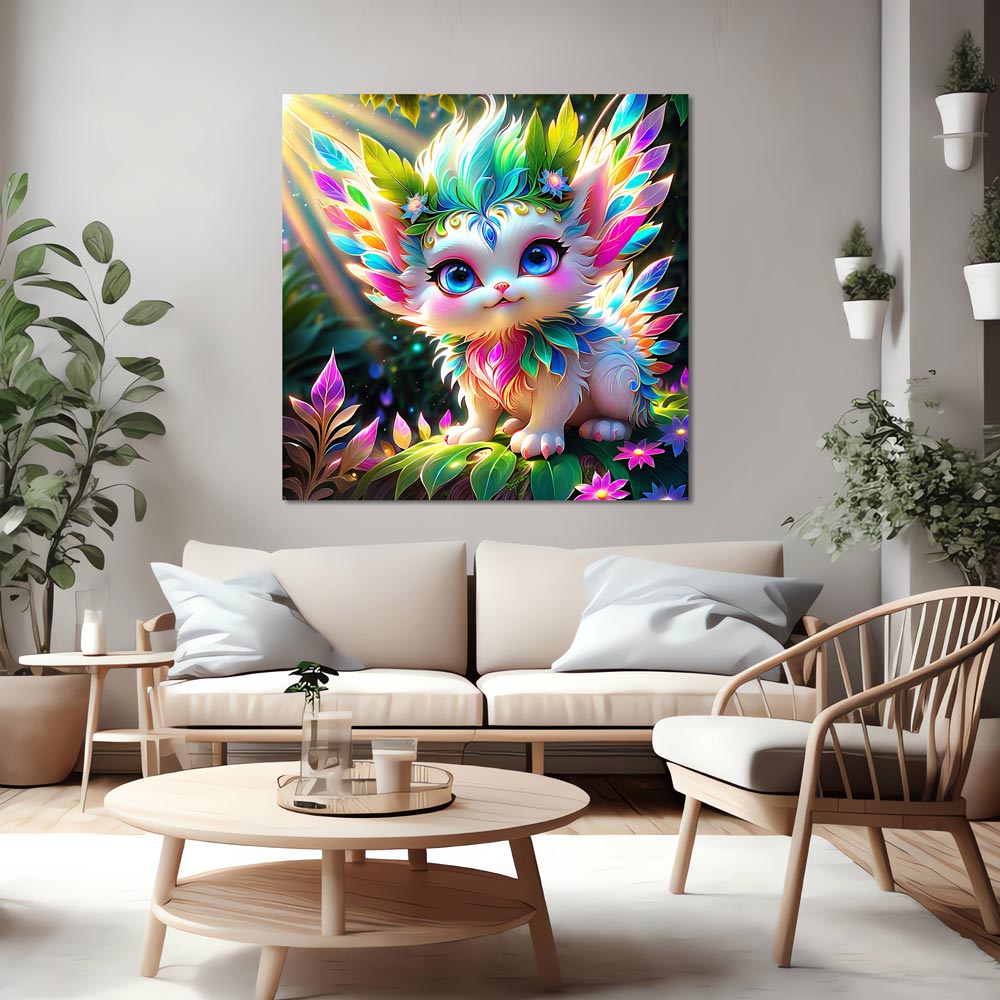 5D Diamond Painting AB Steine Fluffy, Unique-Diamond
