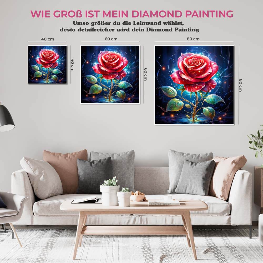 5D Diamond Painting AB Steine Glowing Grace, Unique-Diamond