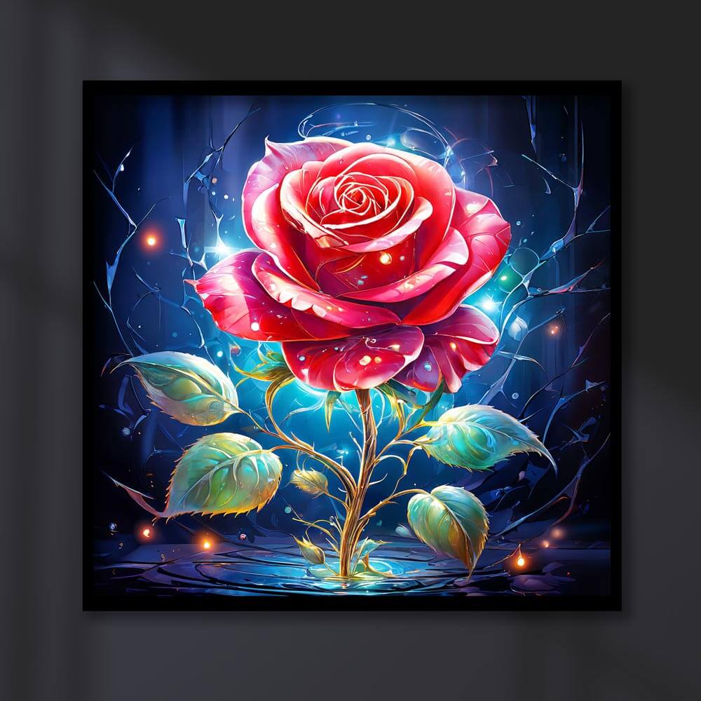 5D Diamond Painting AB Steine Glowing Grace, Unique-Diamond