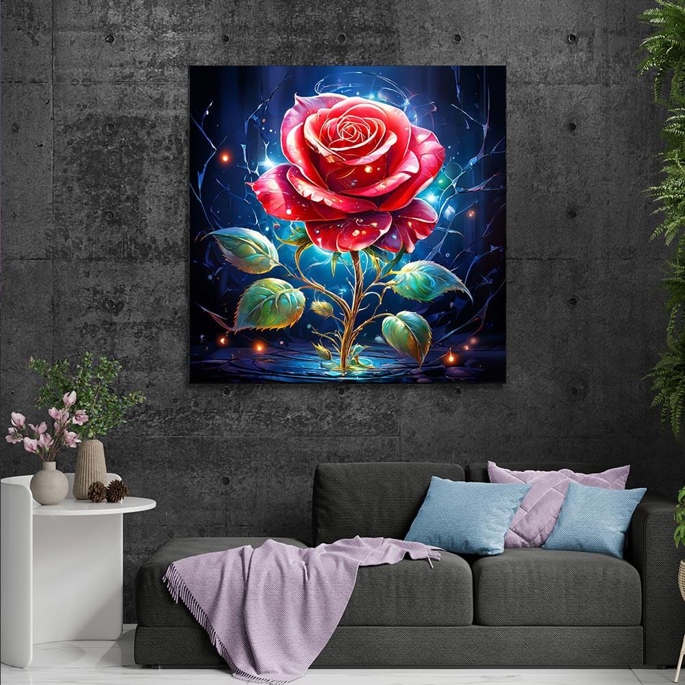 5D Diamond Painting AB Steine Glowing Grace, Unique-Diamond