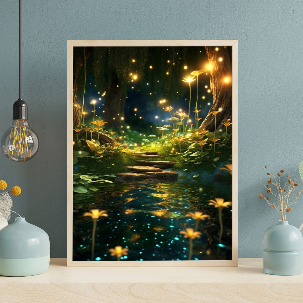 5D Diamond Painting AB Glühwürmchentanz Unique-Diamond